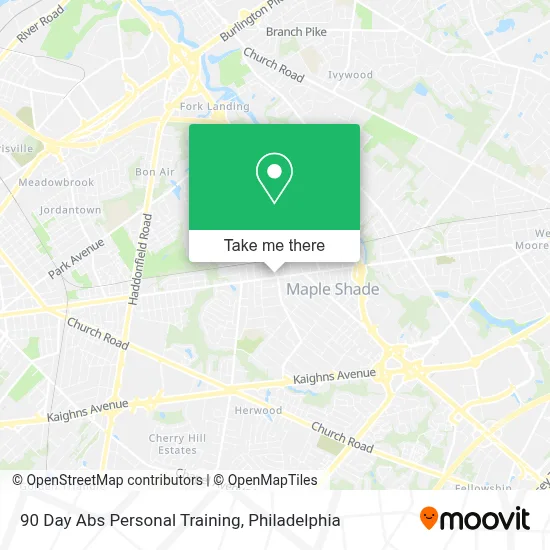 90 Day Abs Personal Training map