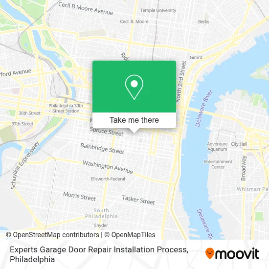 Experts Garage Door Repair Installation Process map