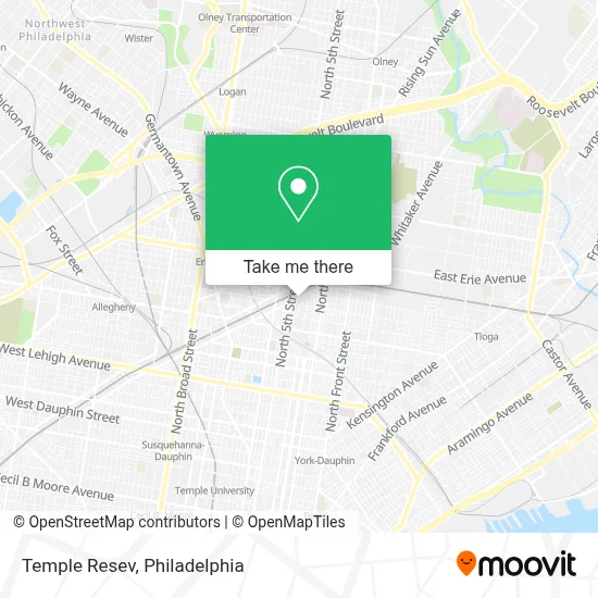 Temple Resev map