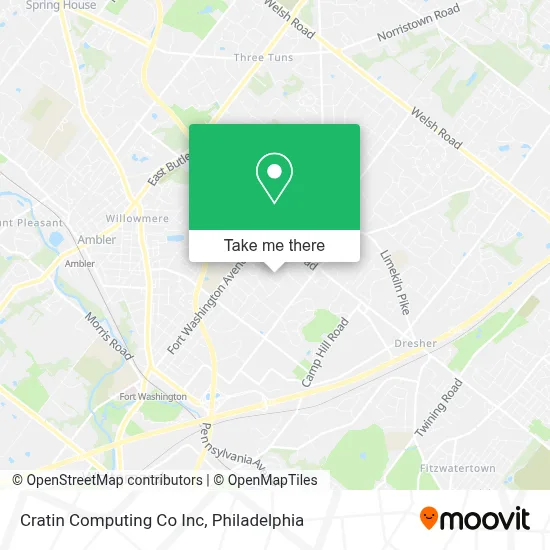 Cratin Computing Co Inc map
