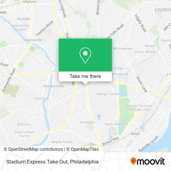 Stadium Express Take Out map