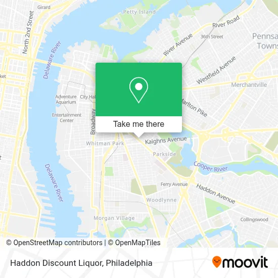 Haddon Discount Liquor map