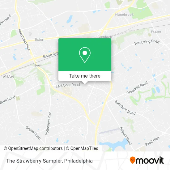 The Strawberry Sampler map