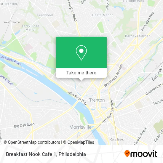 Breakfast Nook Cafe 1 map