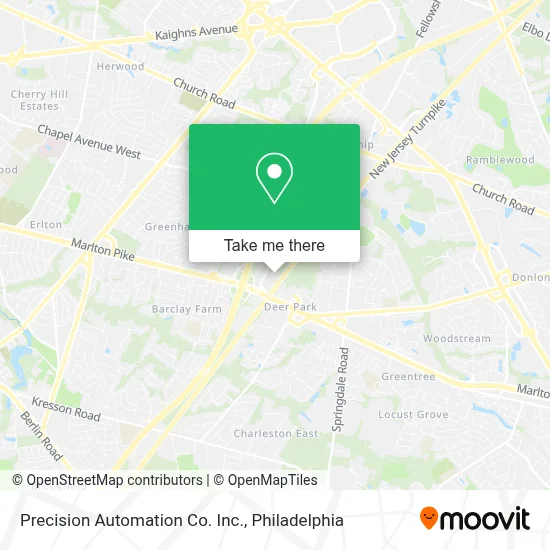 Precision Automation Co. Inc. map