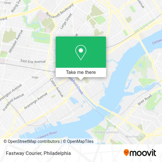 Fastway Courier map