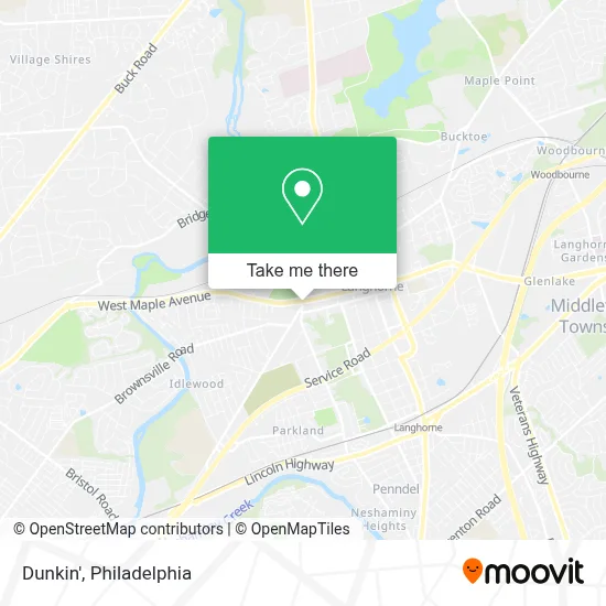 Dunkin' map