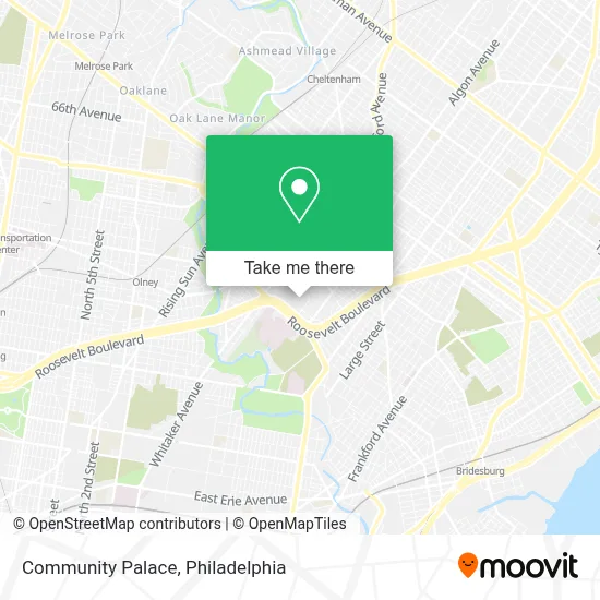 Community Palace map