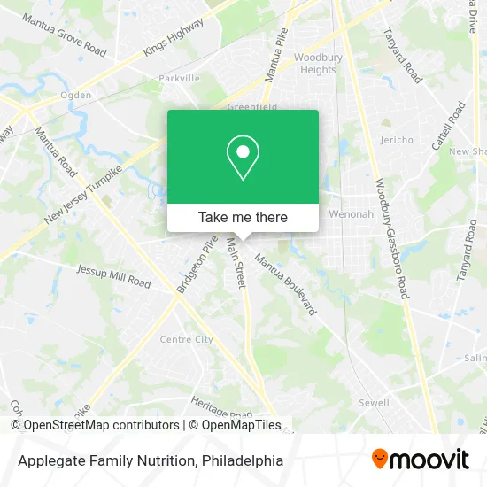 Applegate Family Nutrition map