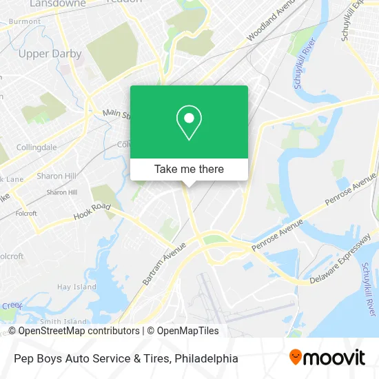 Pep Boys Auto Service & Tires map