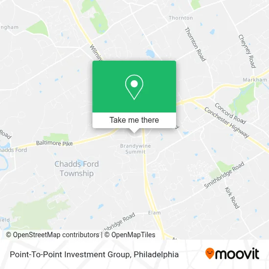Point-To-Point Investment Group map