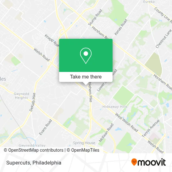 Supercuts map