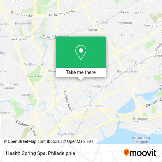 Health Spring Spa map