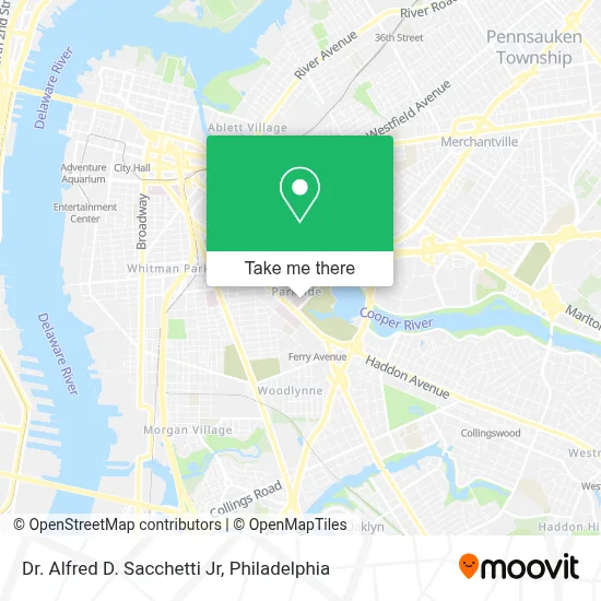 Dr. Alfred D. Sacchetti Jr map