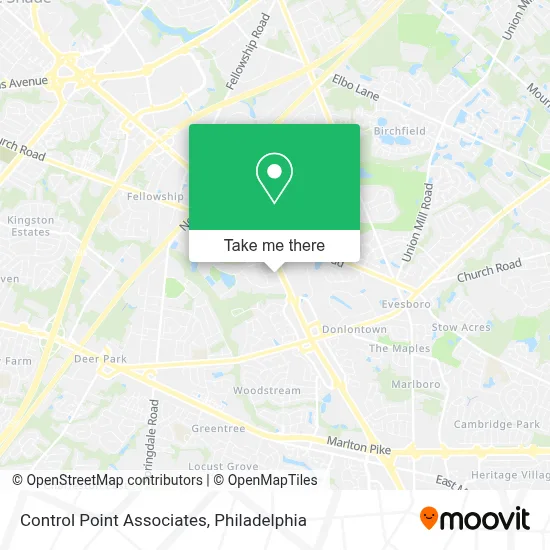 Control Point Associates map