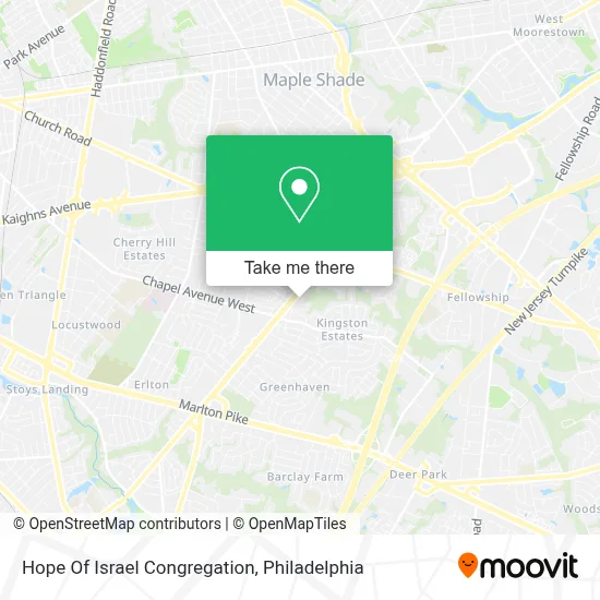 Hope Of Israel Congregation map