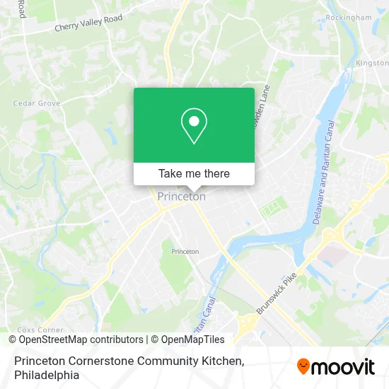 Princeton Cornerstone Community Kitchen map