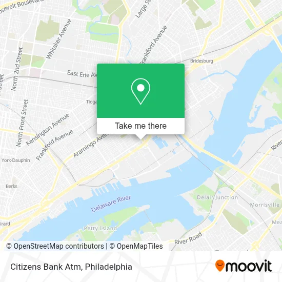 Citizens Bank Atm map
