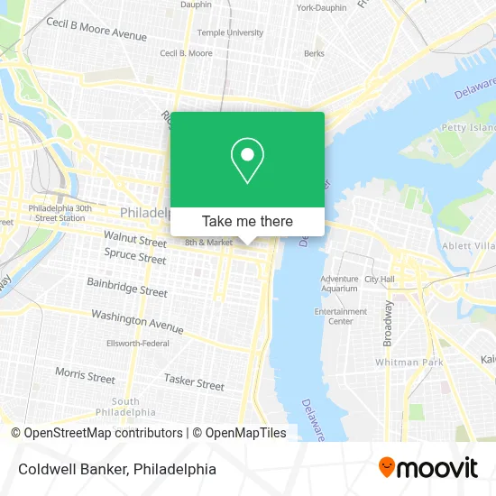 Coldwell Banker map