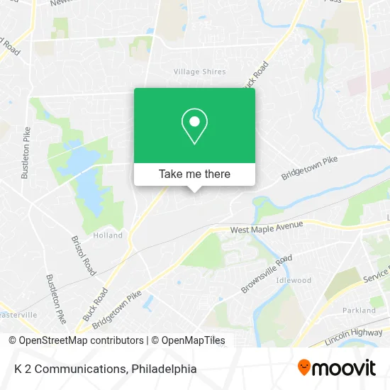 K 2 Communications map