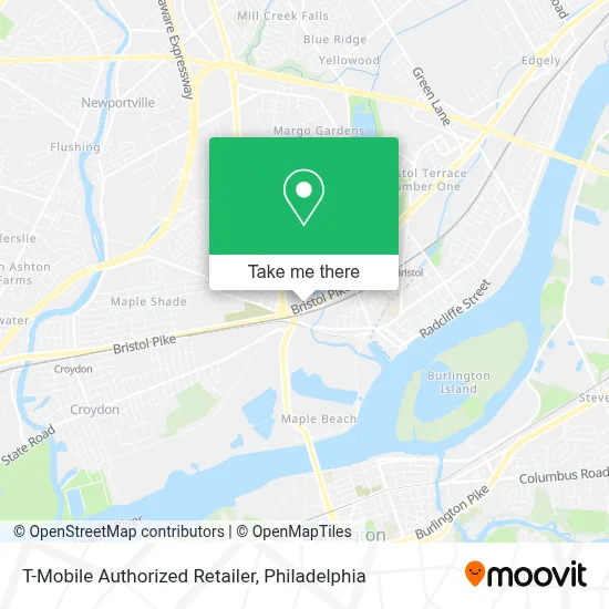 T-Mobile Authorized Retailer map