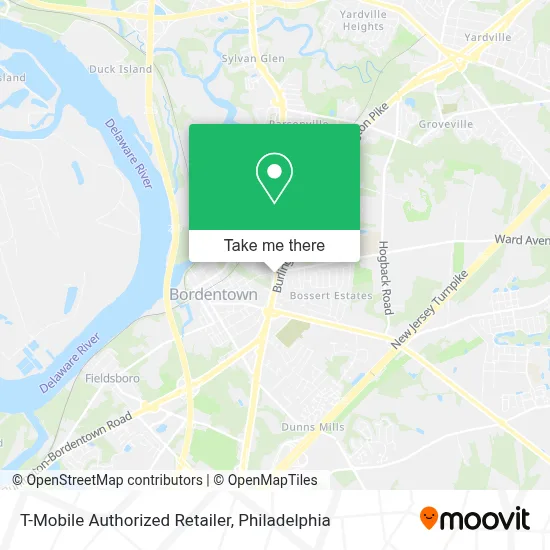 T-Mobile Authorized Retailer map