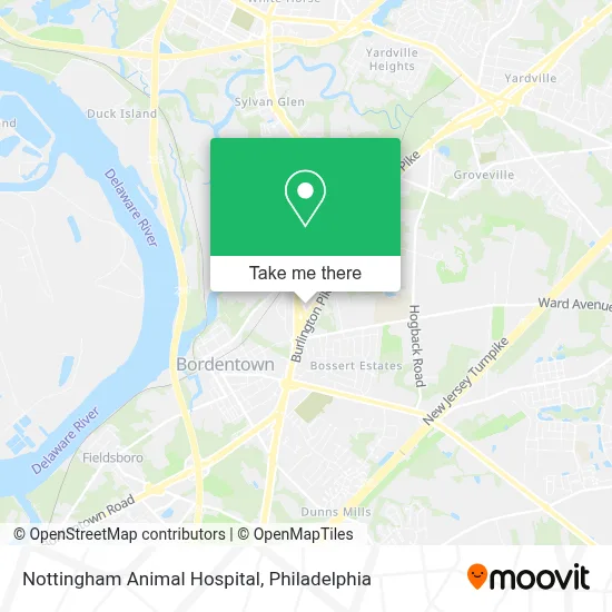 Nottingham Animal Hospital map