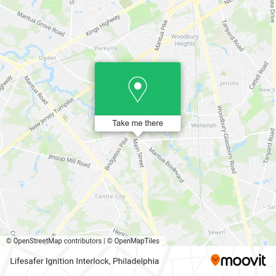 Lifesafer Ignition Interlock map