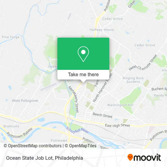 Ocean State Job Lot map