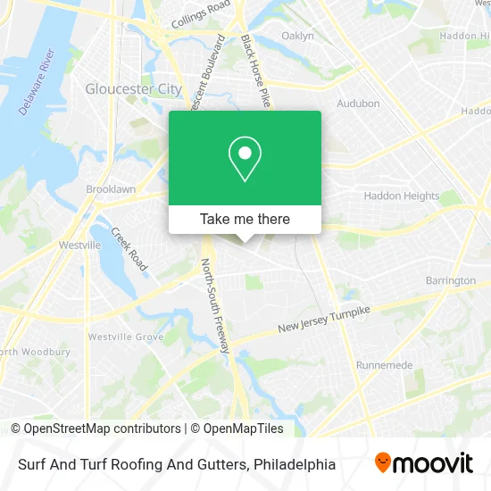Surf And Turf Roofing And Gutters map