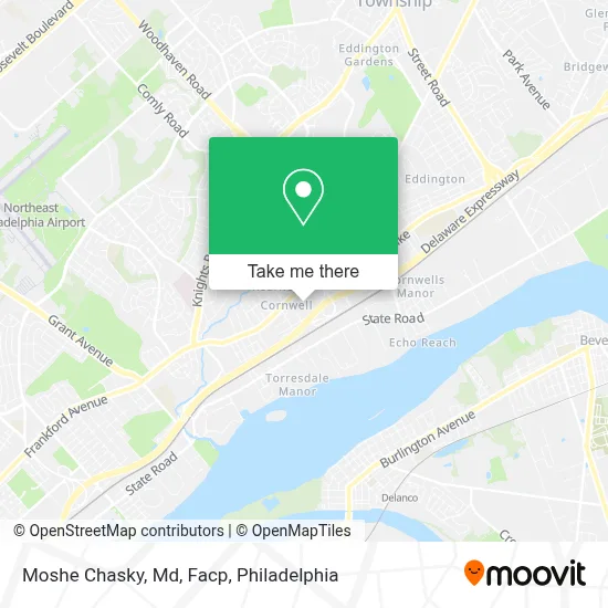 Moshe Chasky, Md, Facp map