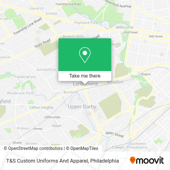 T&S Custom Uniforms And Apparel map