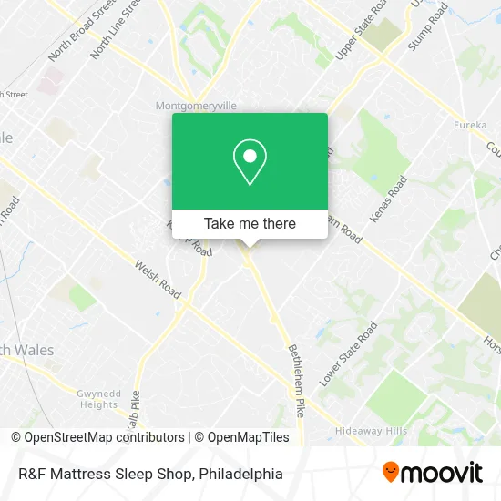 R&F Mattress Sleep Shop map