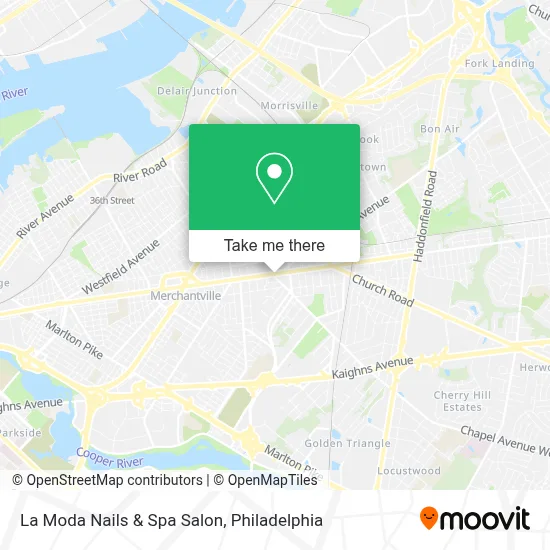 La Moda Nails & Spa Salon map