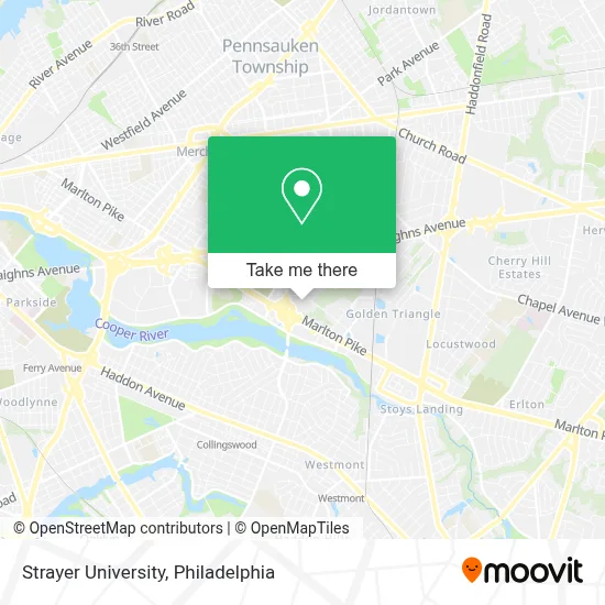 Strayer University map