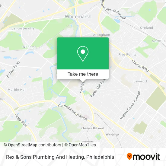 Rex & Sons Plumbing And Heating map