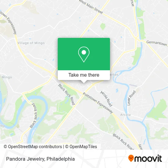 Pandora Jewelry map