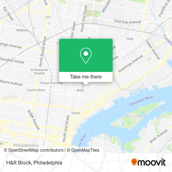 H&R Block map