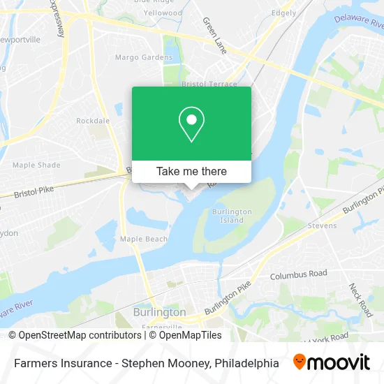 Farmers Insurance - Stephen Mooney map