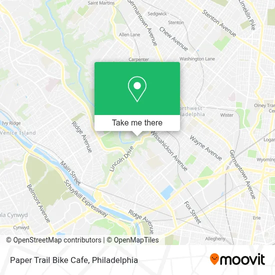 Paper Trail Bike Cafe map