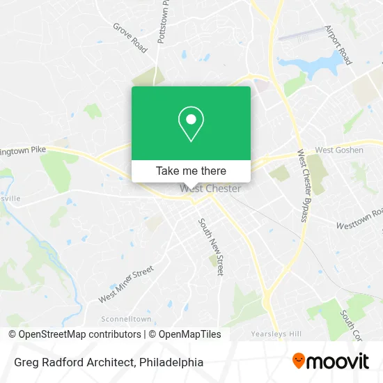Greg Radford Architect map