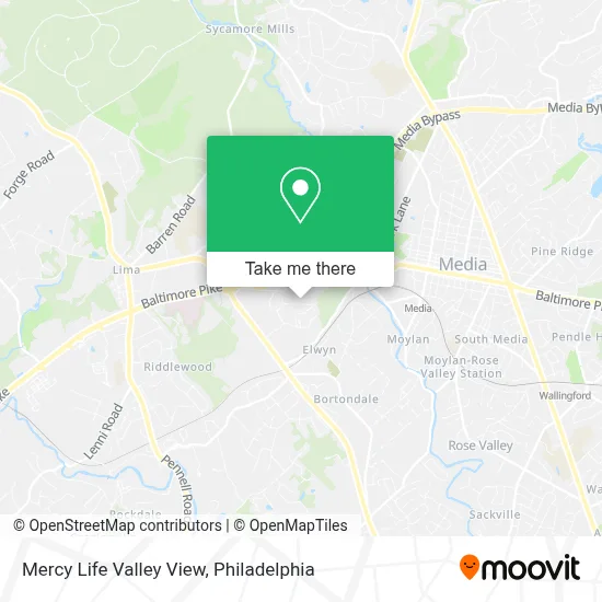 Mercy Life Valley View map