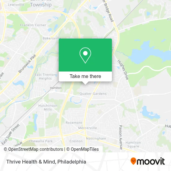 Thrive Health & Mind map