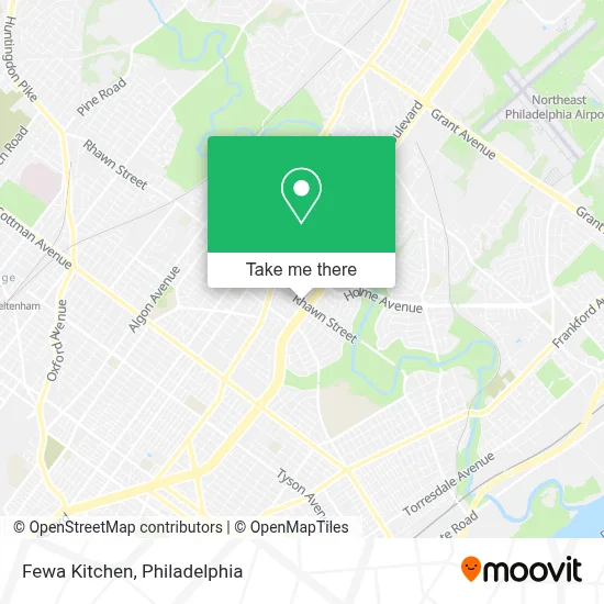 Fewa Kitchen map