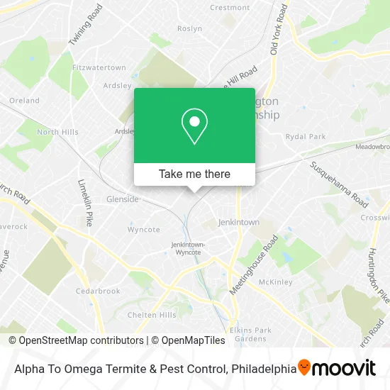 Alpha To Omega Termite & Pest Control map