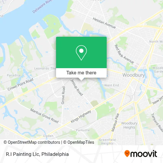 R.I Painting Llc map