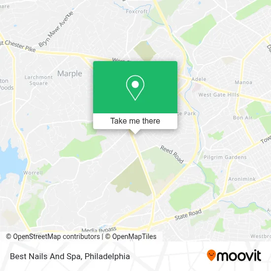 Best Nails And Spa map