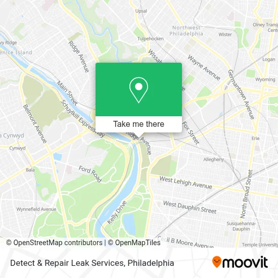 Detect & Repair Leak Services map