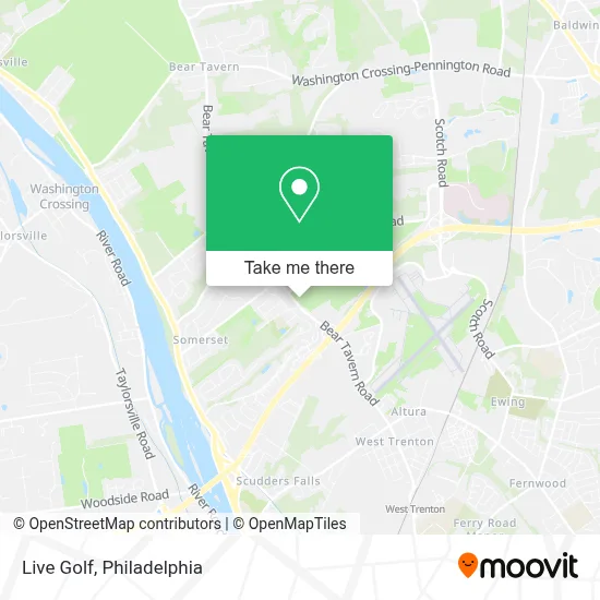 Live Golf map