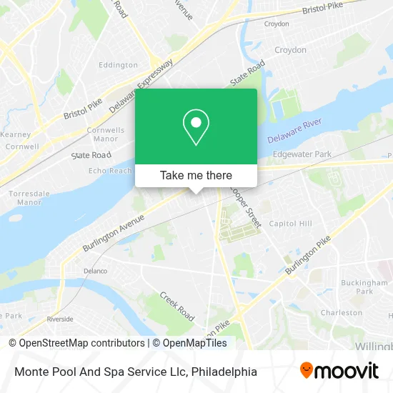 Monte Pool And Spa Service Llc map